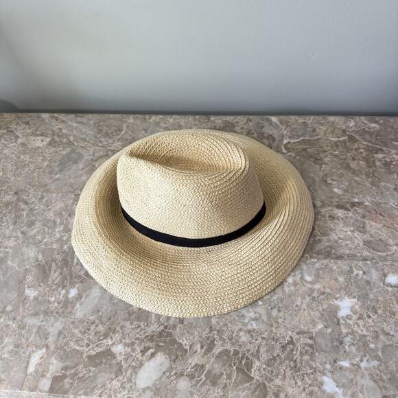 Hatattack Wide Brim Sun Hat vacation restort Tan Hat One Size Attack New - Picture 3 of 9